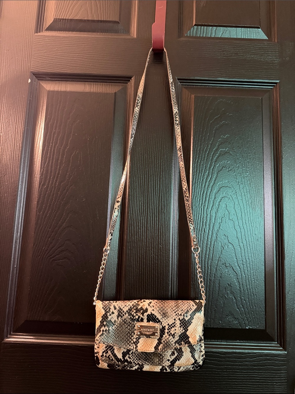 Nine West Snake-Print Crossbody Bag - Neutral Tones